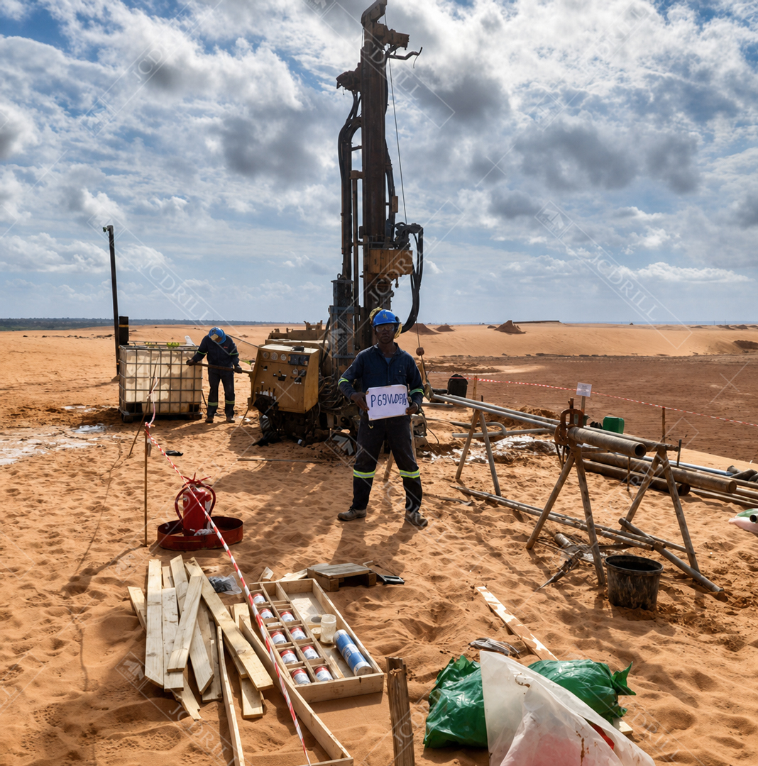 Derniers cas d'entreprise concernant Échantillonnage de carottes de précision à 50 m de profondeur avec la plate-forme de forage au diamant JCD200