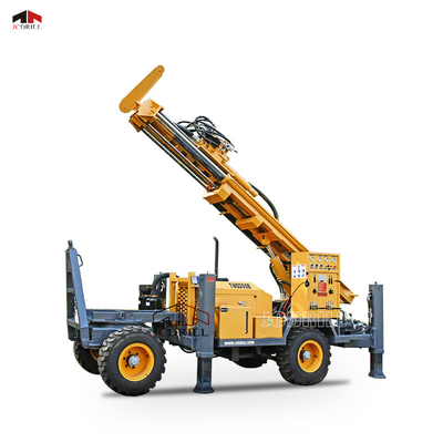 acheter Plate-forme de forage mobile montée par remorque de puits d'eau, foreuse hydraulique de forage fabrication en ligne