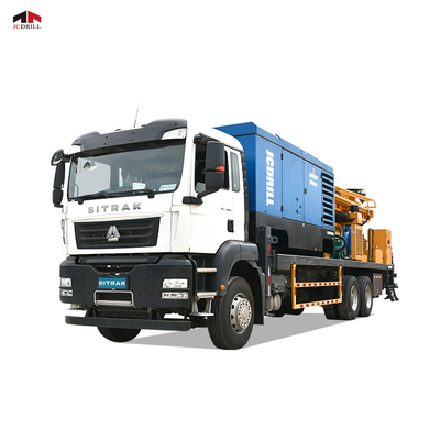 acheter SINOTRUCK Truck monté sur puits d'eau profonde Chassis de forage avec compresseur intégré fabrication en ligne