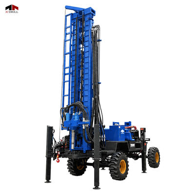 acheter TWD400 400M Réglage hydraulique de forage de puits d'eau DTH Hammer & Mud Drilling Trailer monté fabrication en ligne