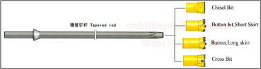 acheter Perceuse Rod en acier conique 7 d'outils de perçage de marteau 11 12 degrés 600 - 8000mm fabrication en ligne