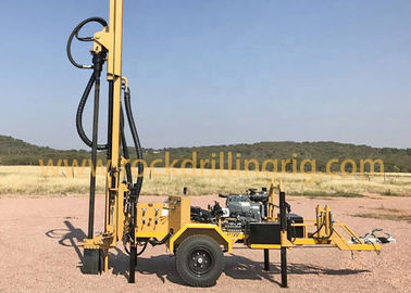 acheter plate-forme de forage montée par remorque de puits d'eau de 200m avec la plate-forme de forage de puits d'eau de moteur diesel fabrication en ligne
