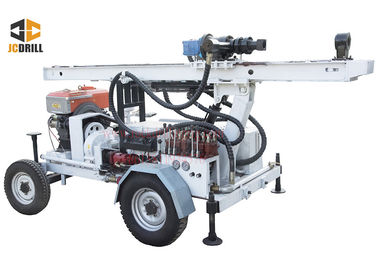 acheter remorque de foreuse de Dth de plate-forme de forage de puits d'eau de puissance du moteur 24kw montée fabrication en ligne