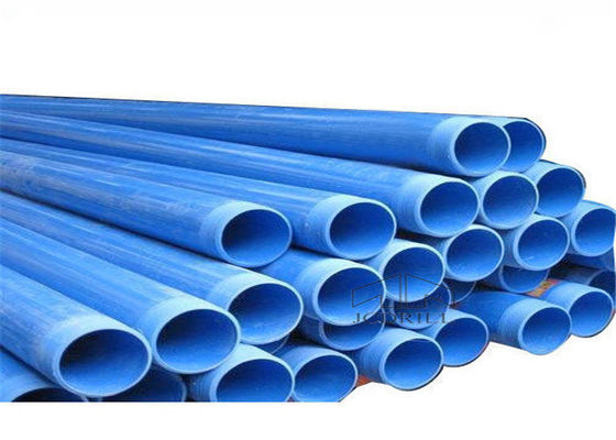 acheter bleu profond tuyau d'enveloppe en plastique de 50x6000mm forant puits d'eau des outils avec des fentes fabrication en ligne