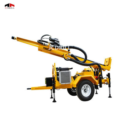 acheter Pleine installation de perceuse montée de moteur diesel de la roche TWD200 par remorque hydraulique fabrication en ligne