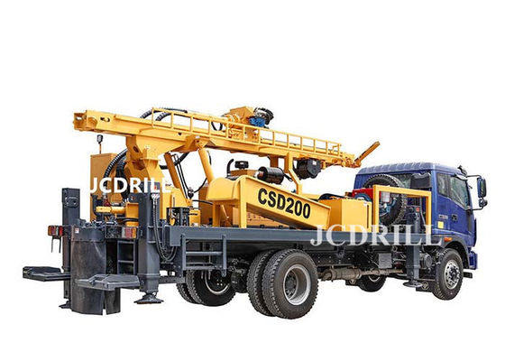 acheter Les pleins 200 mètres hydrauliques d'OIN troquent le perçage monté Rig Machine de l'eau fabrication en ligne