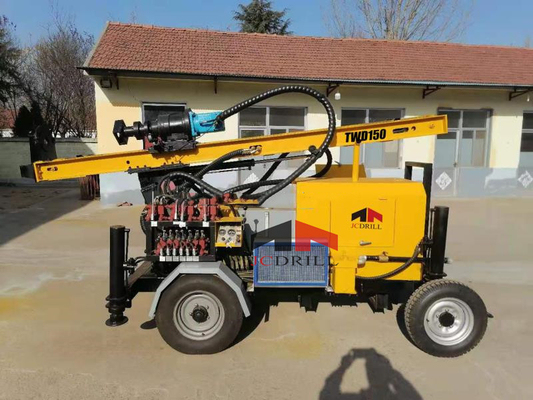 acheter Remorque DTH Rig Water Well Drilling de roue de TWD 150 de PERCEUSE de JC fabrication en ligne