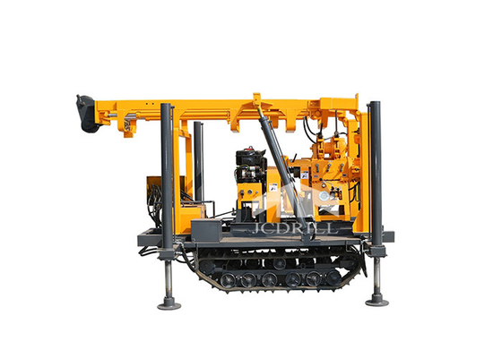 Un bon prix. Puits d'eau 200m commercial hydraulique de voie rotatoire forant Rig Diesel en ligne