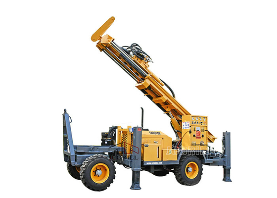 acheter 200m Portable puits de forage de l'eau Rig remorque montée 77kw moteur diesel fabrication en ligne