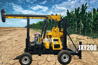 Un bon prix. Plate-forme de forage montée par remorque mobile de puits d'eau avec la capacité de perçage de 200m en ligne