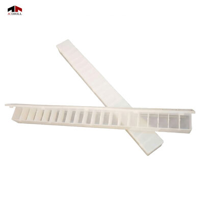 Un bon prix. Plateau de copeaux de roche en PP avec 10 compartiments pour échantillons miniers moulés par injection en ligne