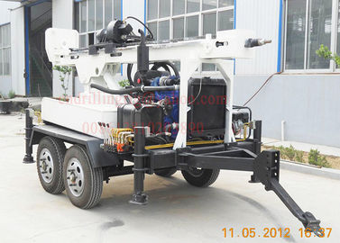 Un bon prix. la remorque de perçage de boue de 150m Dth a monté la plate-forme de forage avec 45kw TWD150 diesel en ligne