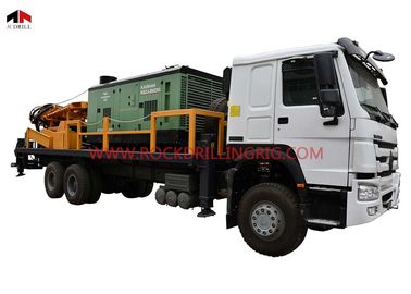 Un bon prix. 20T machine hydraulique de plate-forme de forage de puits d'eau de forage de l'air DTH avec le compresseur d'air en ligne