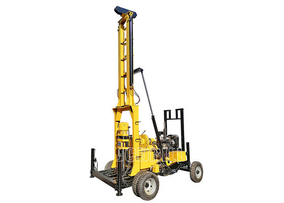 petit puits d'eau 50hp forant Rig Diesel Engine Trailer Type 600m