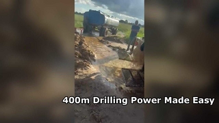 La plate-forme de forage de puits d'eau montée sur camion CSD400A termine avec succès ses opérations sur le terrain en Amérique du Sud