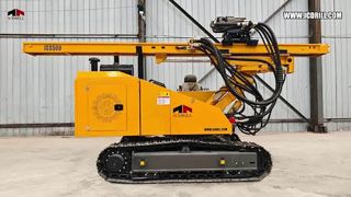 La foreuse photovoltaïque JCS500 est une foreuse hydraulique polyvalente montée sur chenilles spécialement conçue pour